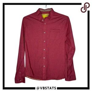 Descendent of Thieves by Dres Ladro Large Cherry Red Long Sleeve Shirt